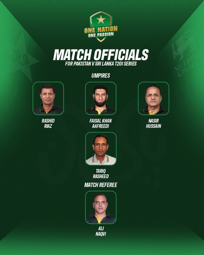 پی سی بی نے سری لنکا کے خلاف ٹی ٹوئنٹی، ٹیسٹ اور ون ڈے ٹرائی سیریز کے لیے میچ آفیشلز کا اعلان کر دیا 1 WhatsApp Image 2026 09 29 at 2.16.26 PM
