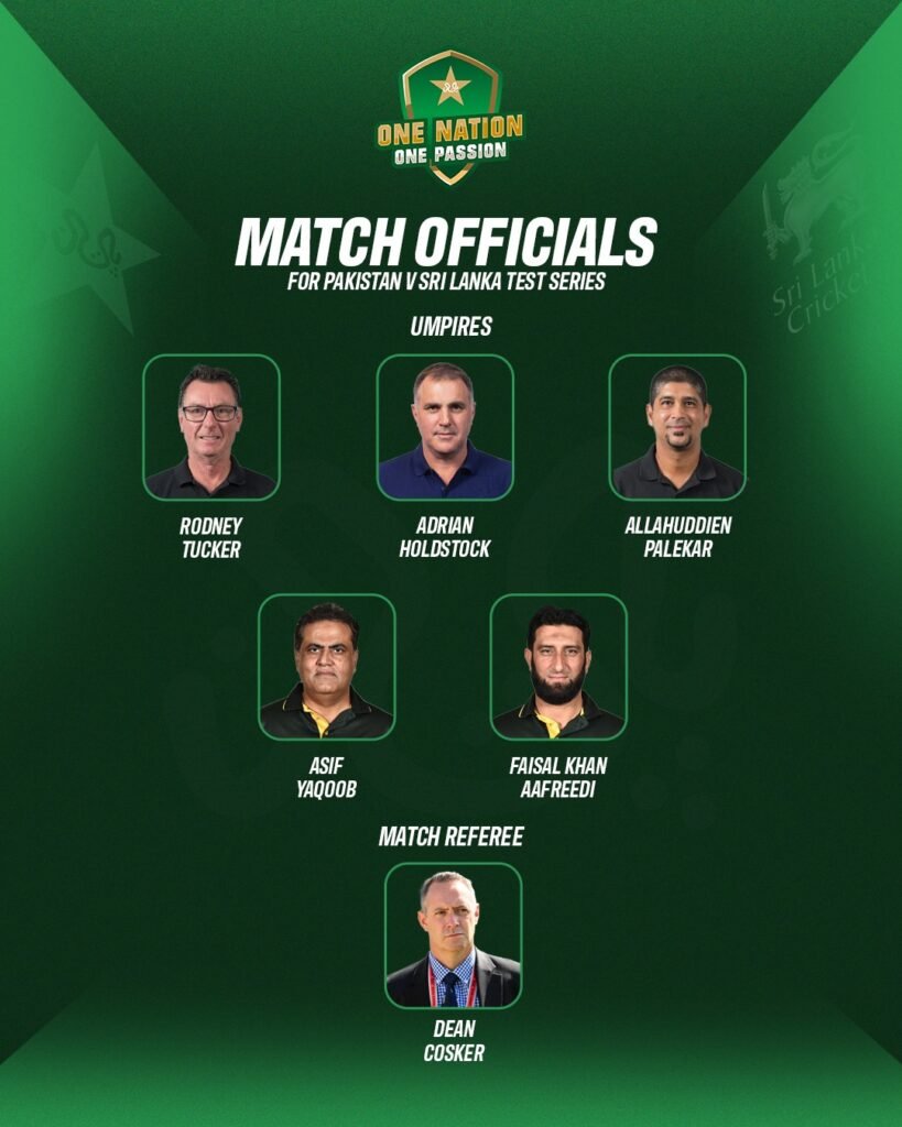 پی سی بی نے سری لنکا کے خلاف ٹی ٹوئنٹی، ٹیسٹ اور ون ڈے ٹرائی سیریز کے لیے میچ آفیشلز کا اعلان کر دیا 2 WhatsApp Image 2026 09 29 at 2.16.33 PM
